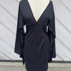 Low Cut MIDI Cape Sleeve Dress 4 for $20 Bundle